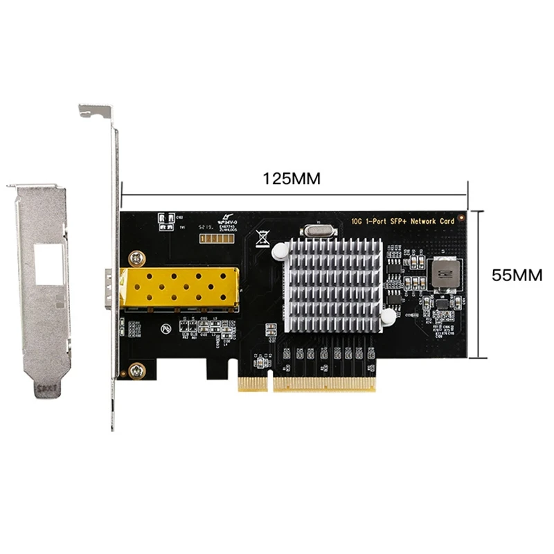 Сетевая карта 10 Гбит/с один порт SFP оптоволоконный PCI Express сетевой адаптер для
