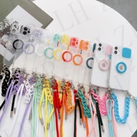 lanyard strap ring camera protection transparent soft case for apple iphone 11 12 pro xs max 12 mini x xr 7 8 plus se 2020