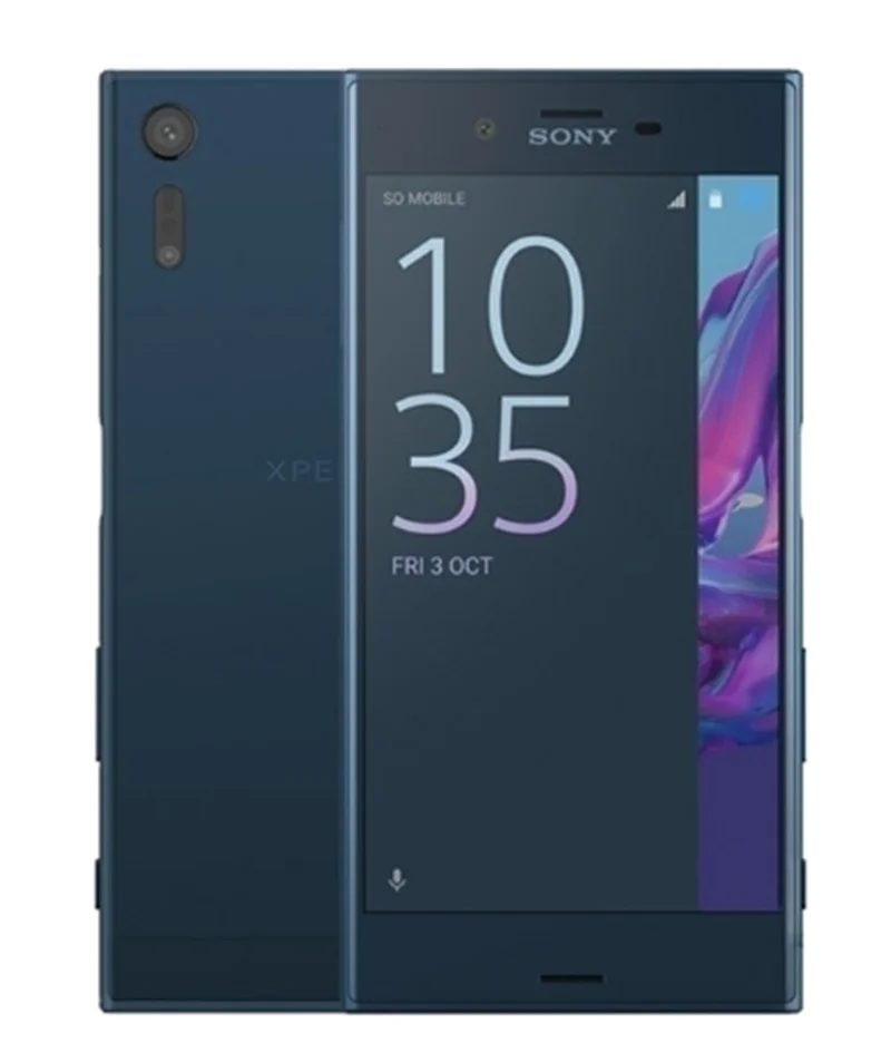 Forest blue Разблокированный мобильный телефон sony Xperia XZ F8331 с одной sim-картой, 3 Гб ОЗУ, 32 Гб ПЗУ, 4G LTE, четырехъядерный, 5,2 дюймов, отпечаток пальца - Цвет: Forest blue