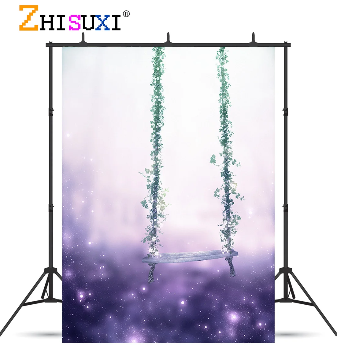 Виниловый фон для фотографии выполненный на заказ сказочный лес замок феи Сказка