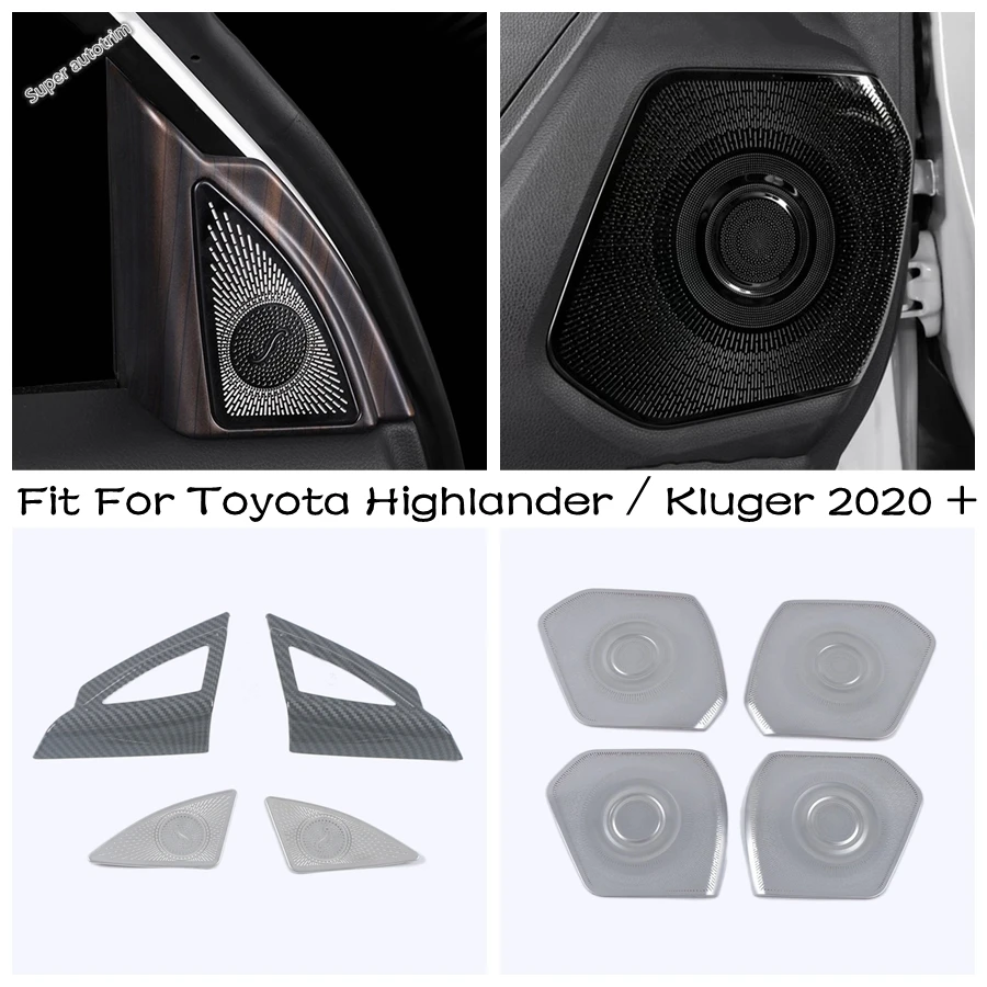 

Inner Window Pillar A Stereo Speaker Frame Car Door Tweeter Cover Trim For Toyota Highlander / Kluger 2020 - 2022 Accessories