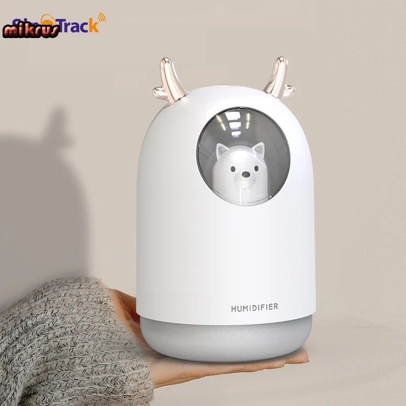 

Air Humidifier 300ML Cute Rabbit Ultra-Silent USB Aroma Essential room Car LED Night Lamp Air Purifier Mist Maker Air Fresher