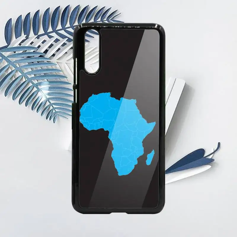 

Africa Map pattern Phone Case PC For Samsung galaxy S note 8 9 20 10 e lite2019 plus pro ultra