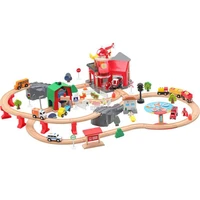 wooden railway tracks scenes train track set fit for all brands biro wood track toys for children christmas gift