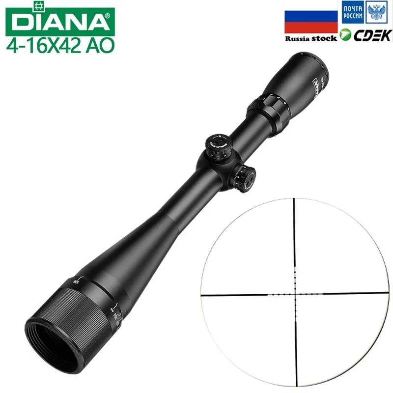 Тактический прицел DIANA 4-16X42 AO оптический для охотничьей винтовки Mil Dot | Спорт и