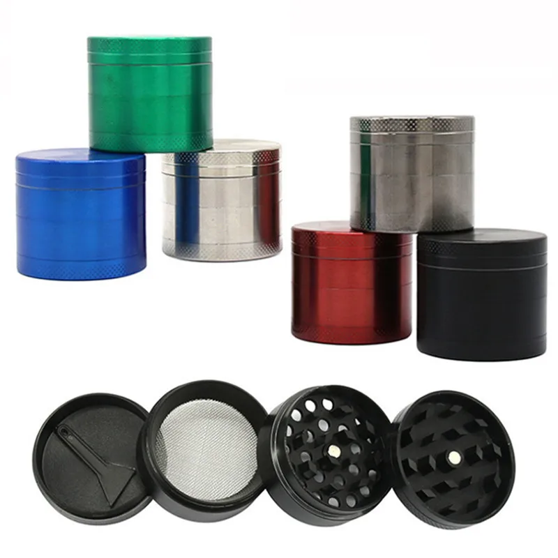 

1Pcs 40MM Zinc Alloy 4-Layer Tobacco Grinder Herb Mill Crusher Herb Grinder Tobacco Smoke Grinders Men Smoking Accessories