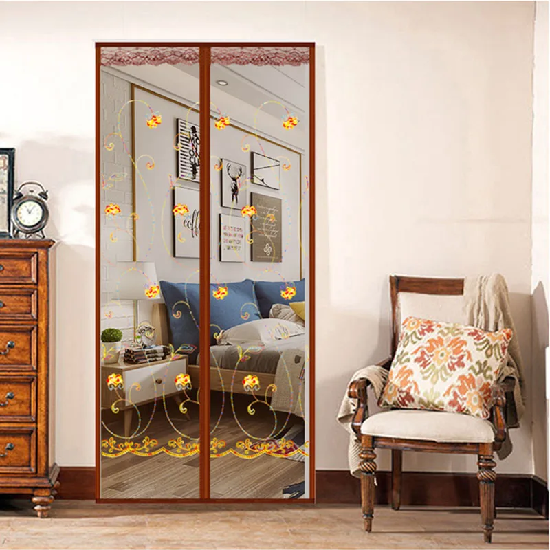 Вышивка противомоскитная занавес шифрование москитная сетка магнитная