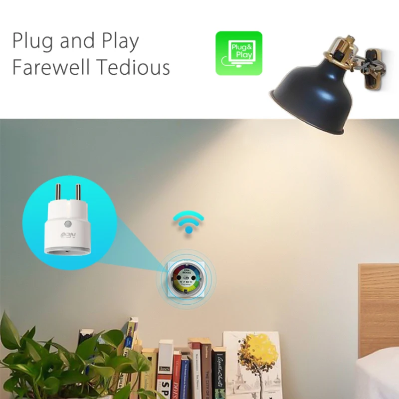Мини WI-FI 2 4G Smart Plug 10A Беспроводной дистанционного Управление таймер Европейская