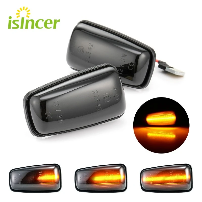 2 шт. светодиодный Динамический указатель поворота Боковые Габаритные