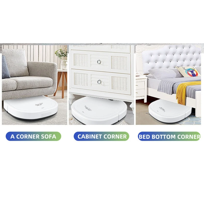 

SANQ 3-In-1 Automatic Vacuum Cleaner,Intelligent Sweeper with Light and Thin Design,Suitable for Pet Hair,Low-Pile Carpet,Etc