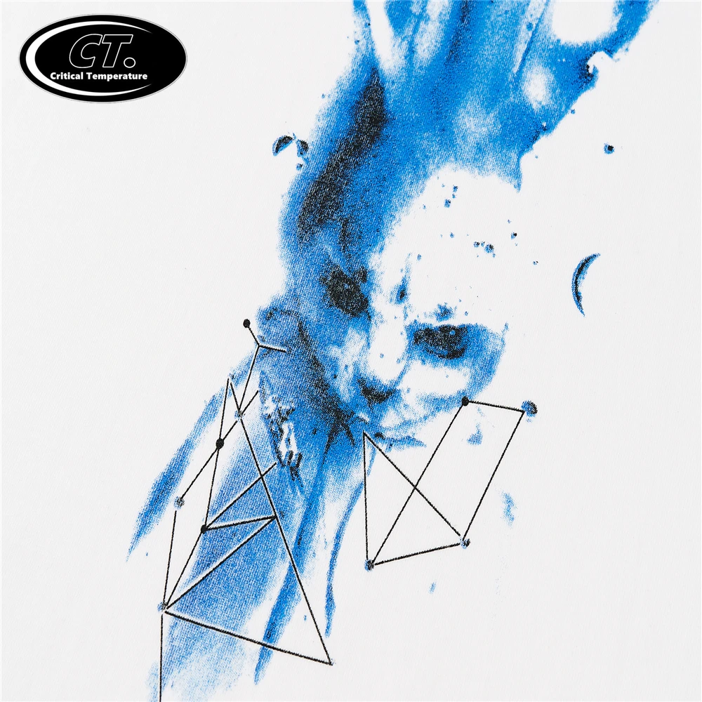 

Streetwear T-Shirt Men Hip Hop Illusion Bunny Print T Shirt 2021 Harajuku Cotton Casual Summer Short Sleeve Tshirt Black