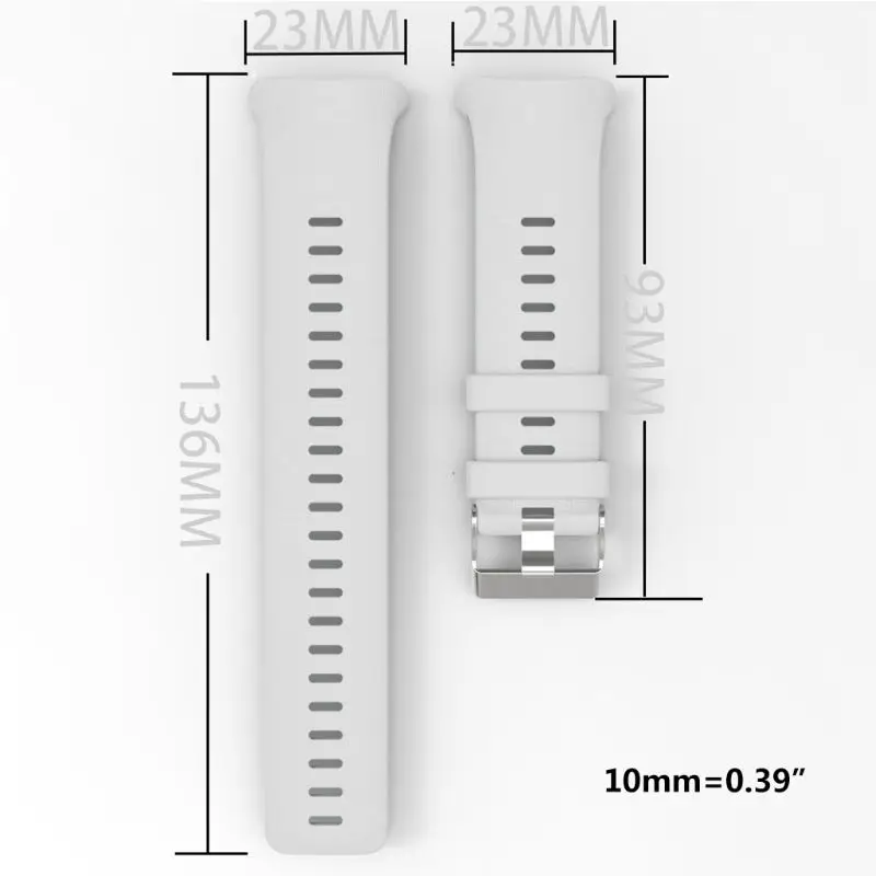

40GD Replaced Safe Silicone Watch Band Sturdy Buckle Wrist Strap for POLAR Vantage V Smart Watch Accessories