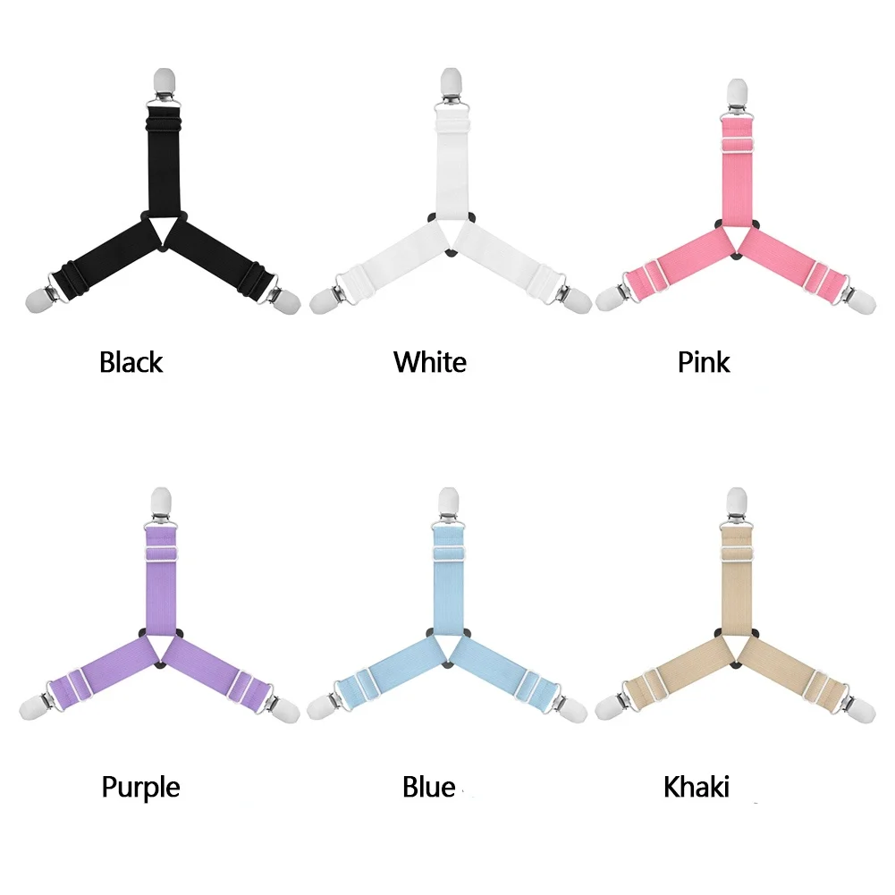 4 шт./компл. 3 зажима регулируемый держатель для углов кровати зажимы наматрасника
