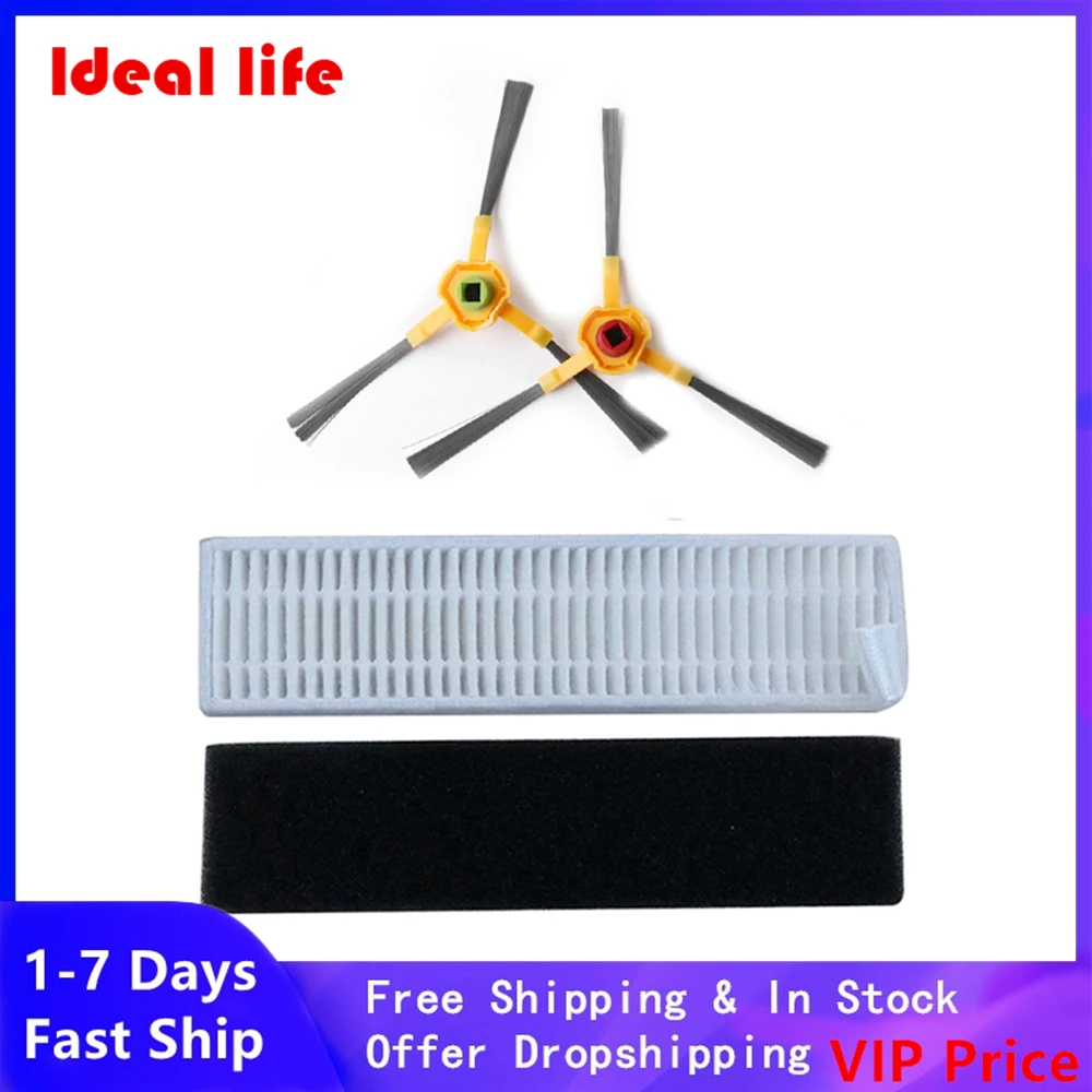 

Side Brush Filter Sponge For Ecovacs DEEBOT SLIM / SLIM2 Robot Vacuum Cleaner Part Sweeper Replacement Filters Side Brushes
