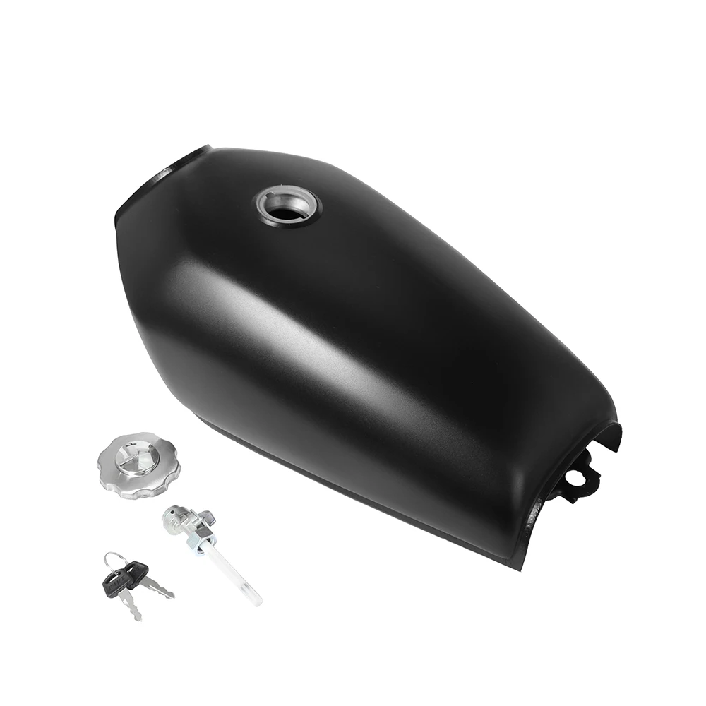 Motorcycle Universal 9L 2.4Gal Gas Tank Cafe Racer Vintage Fuel with Cap Switch For Honda CG125 CG125S CG250 | Автомобили и