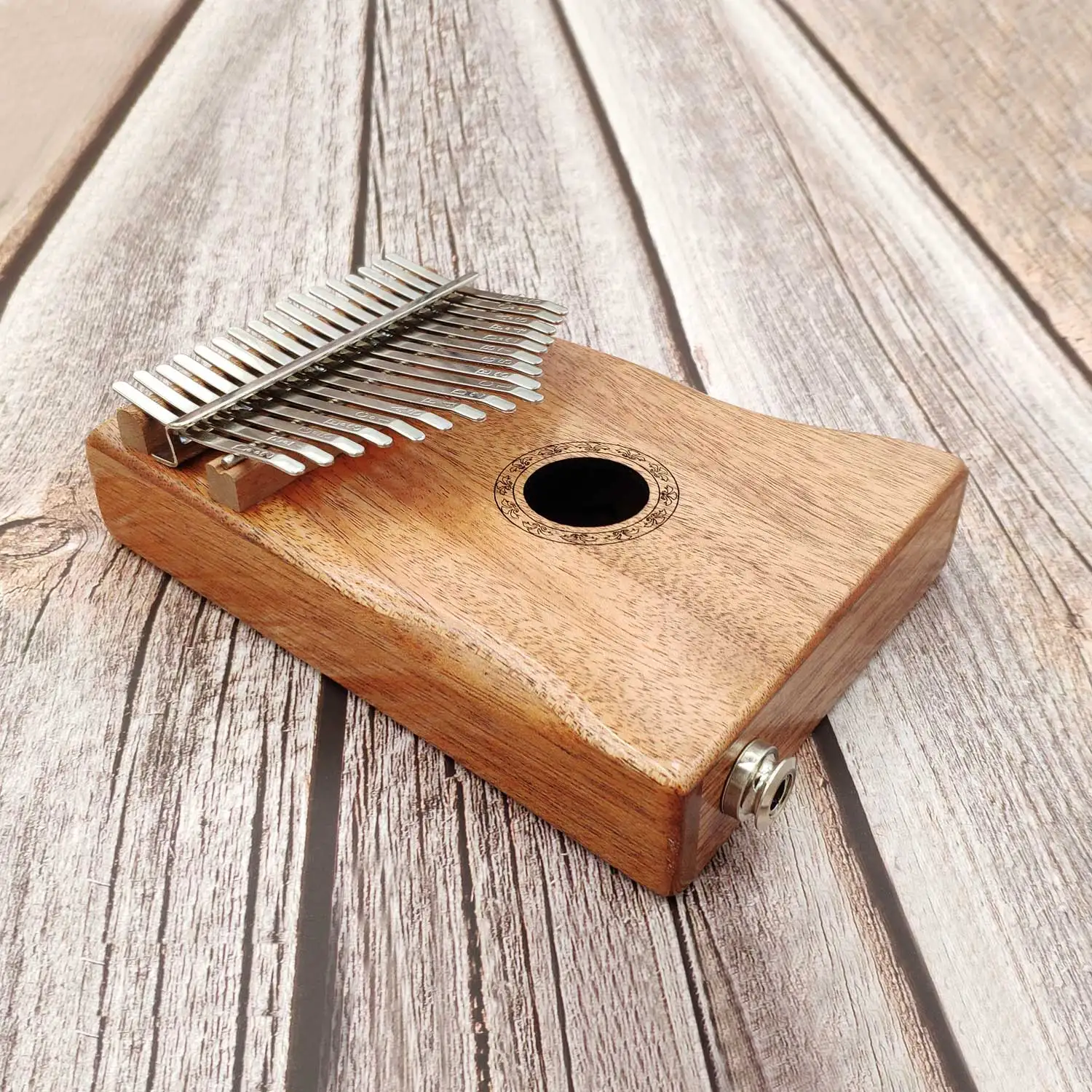 Kalimba клавиатура для начинающих с 17 клавишами рисунком пианино корпус из красного