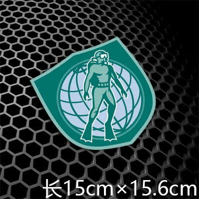 Светоотражающие наклейки для погружения с аквалангом автомобильные на окна