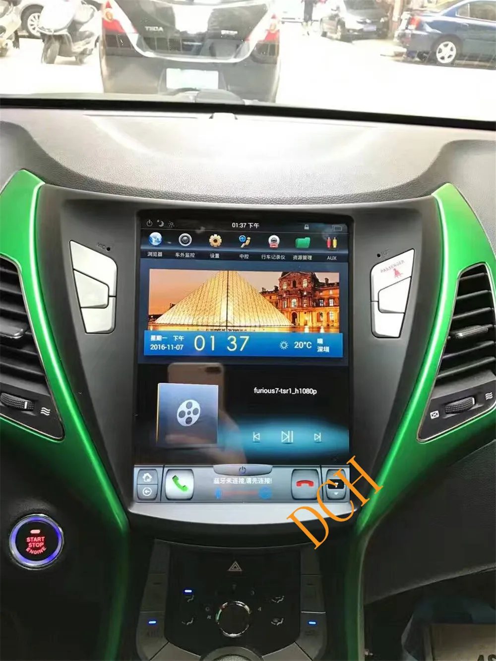 10 4 ''вертикальный Большой экран Tesla Style Android 9 0 автомобильный DVD GPS плеер для hyundai