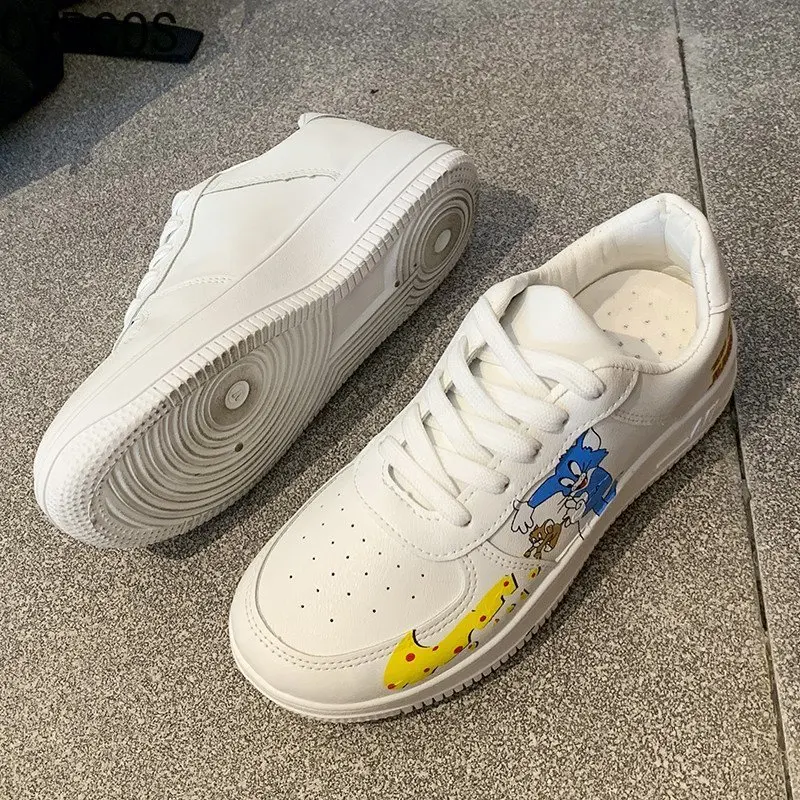 

2020 Vulcanized Shoes Women's Shoes Decorated with Cartoon Characters Casual Fashion Women's Shoes Sneakers