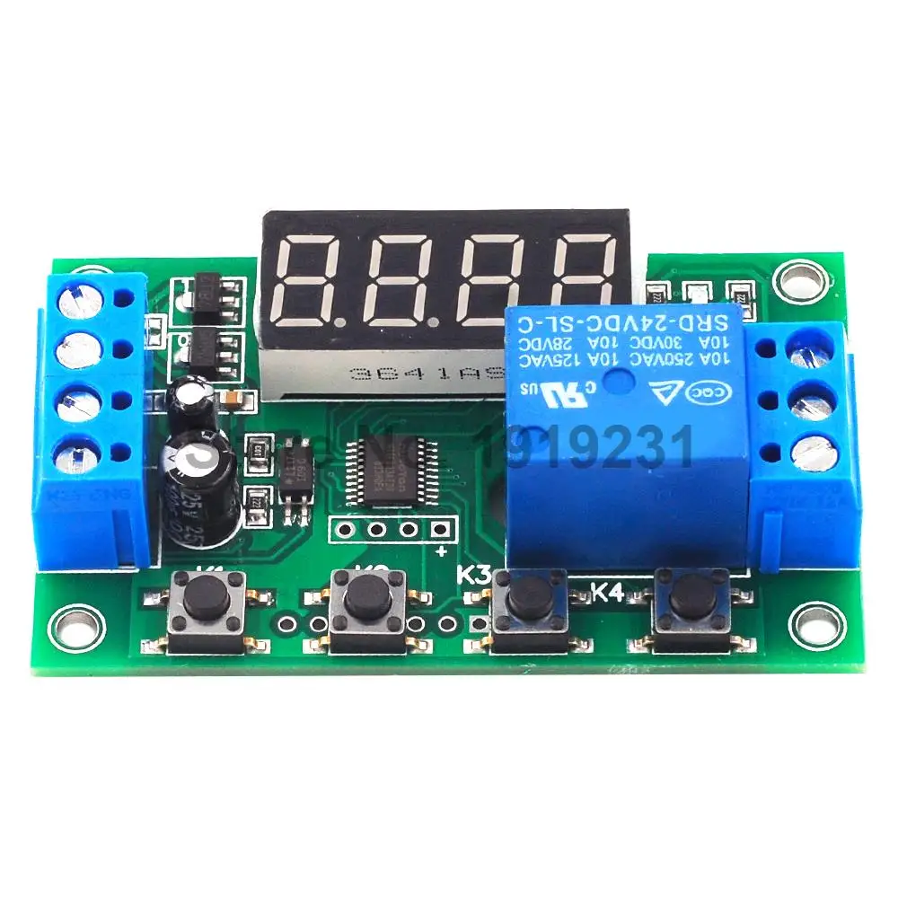DC 5V 12V 24V 5A светодиодный регулируемый релейный модуль задержки пуска с таймером