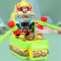 whac a mole toy children learning machine animal percussion toy tiger with hammer sound light electric early education game gift