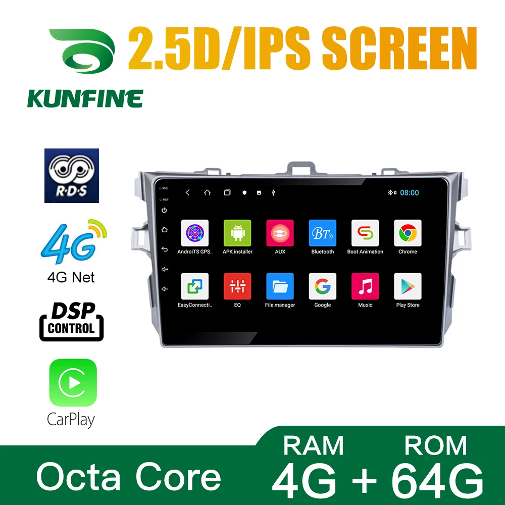Octa Core 1024*600 Android 10 0 автомобильный DVD GPS навигатор плеер Deckless автомобильное стерео