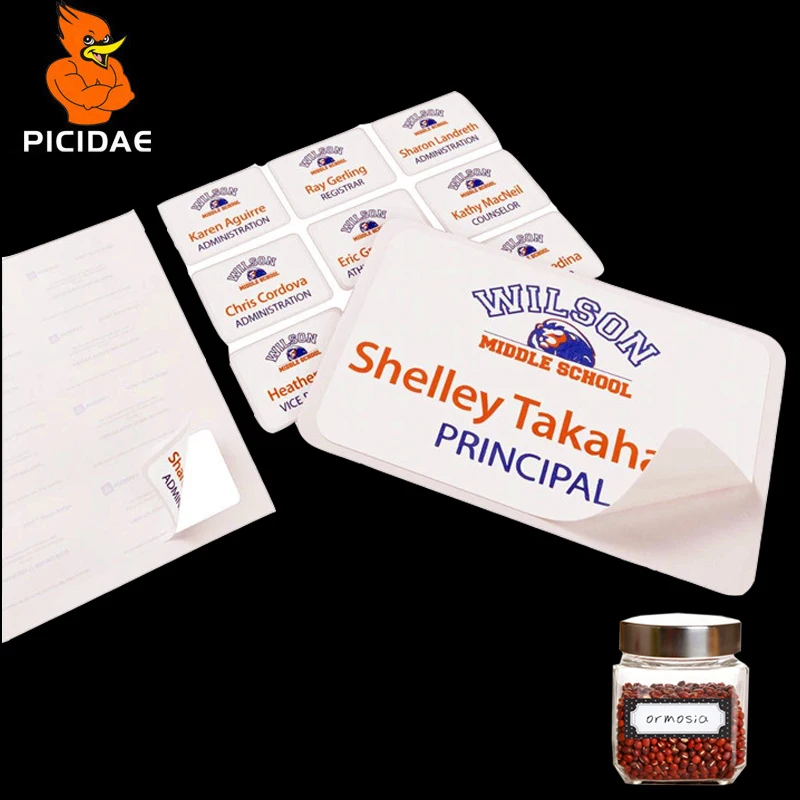 Съемный немаркирующийся А4 Прямоугольный вырубной штамп Наклейка с наклеиванием