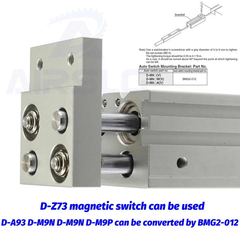 Пневматический захват SMC типа двойного действия широкополосный пневматический