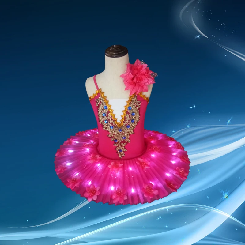 Балетная пачка для взрослых профессиональная с подсветкой в виде Лебединого