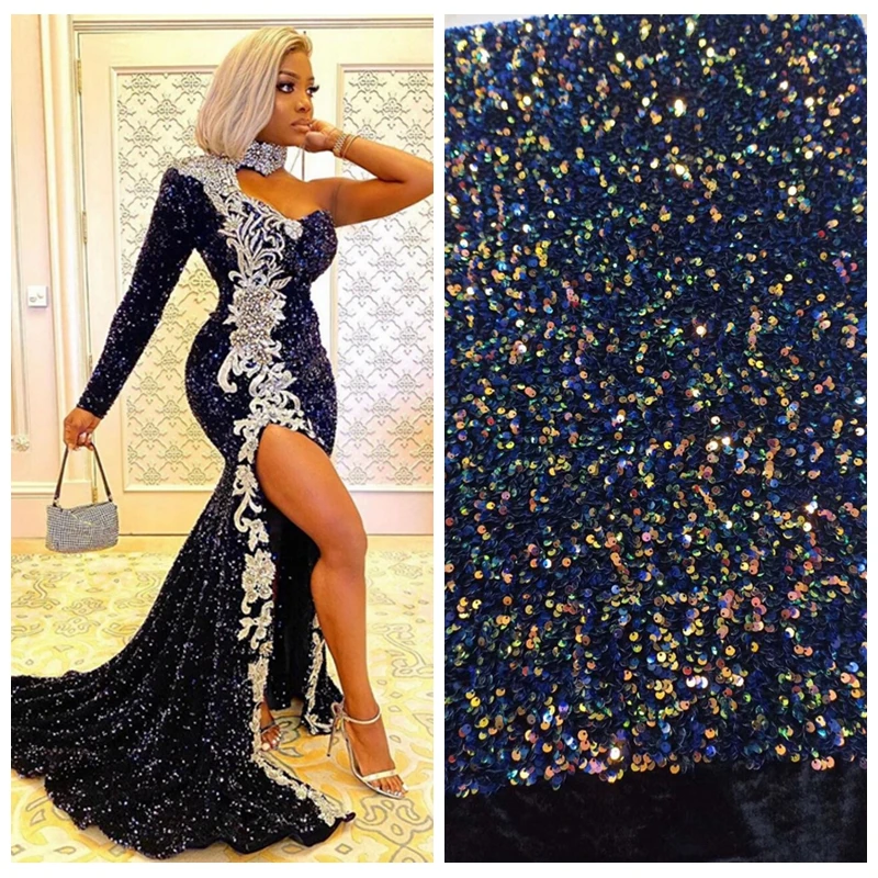 Оптовая продажа Высококачественная полностью блестящая французская кружевная