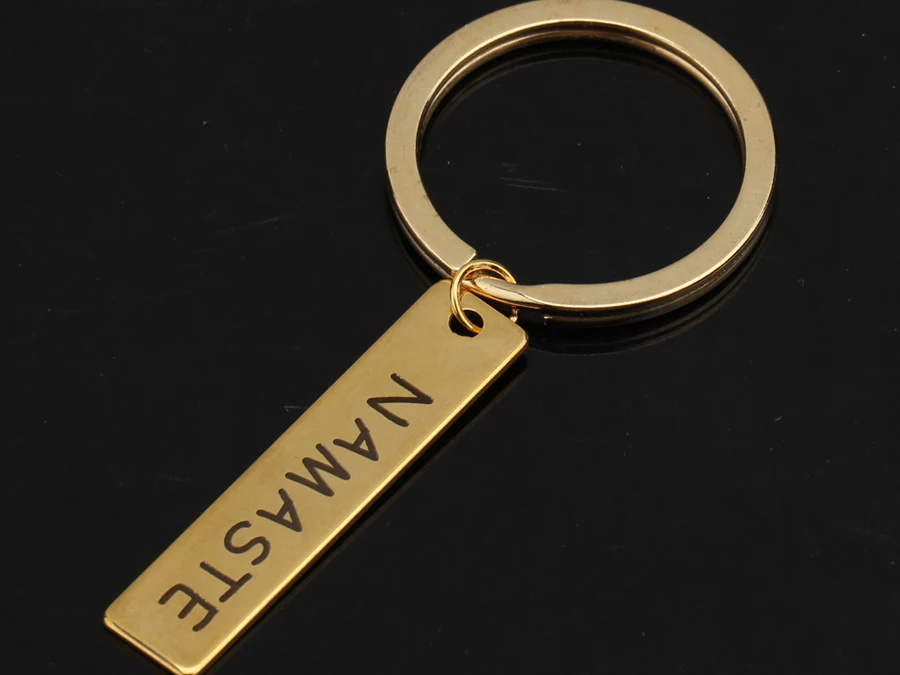 Модная поэма металлический влюбленный кольцо для ключей из нержавеющей стали