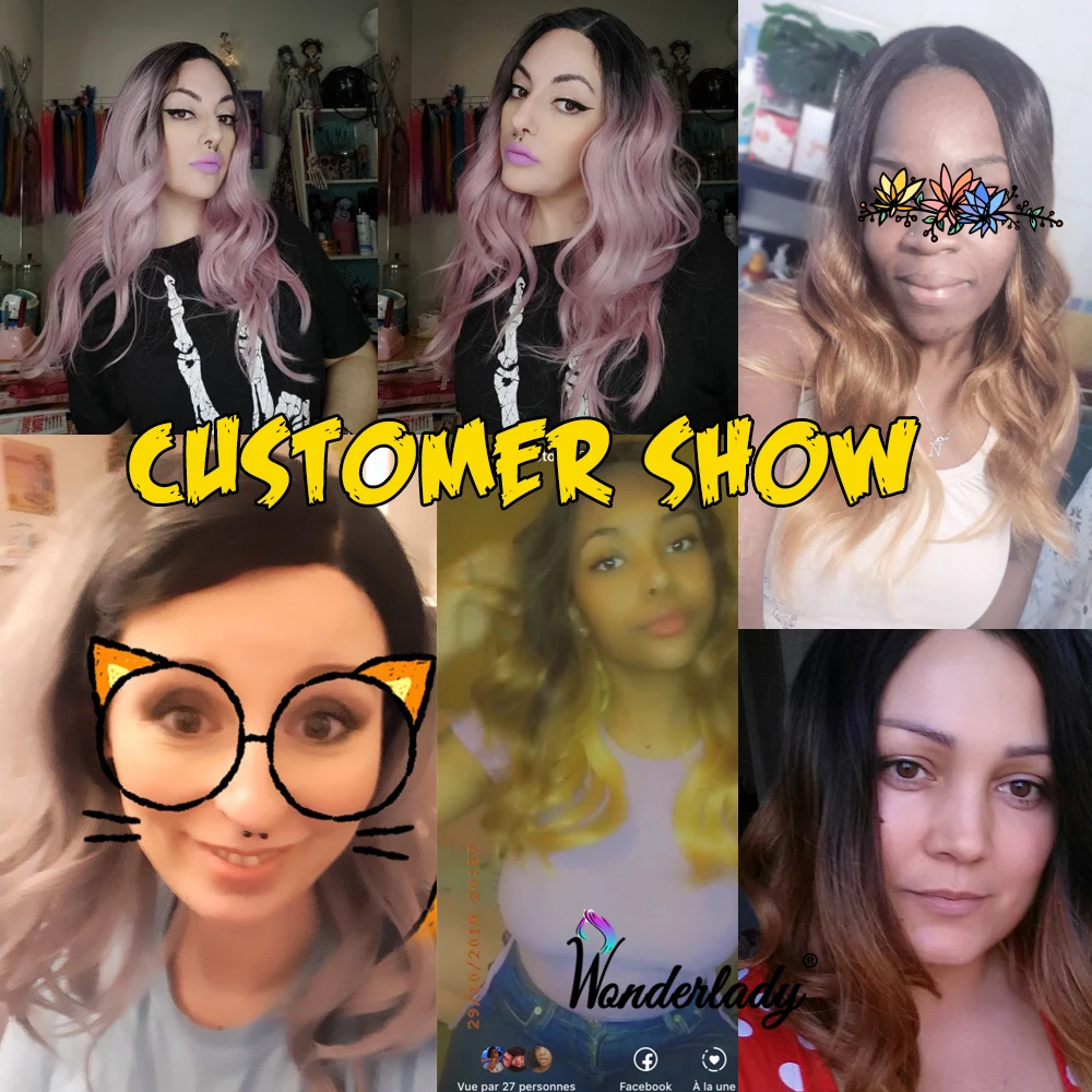 WonderLady коричневый длинный волнистый парик для женщин 20 дюймов мягкий 150% плотность