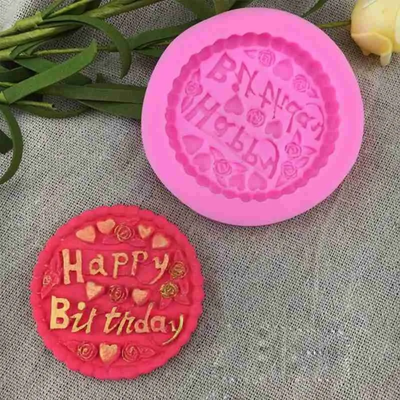 

Silicone Cake Mould Happy Birthday Letters Numers Mold Cake Mould Jelly Birthday Mold For Ice Chocolate Decorating N9O3