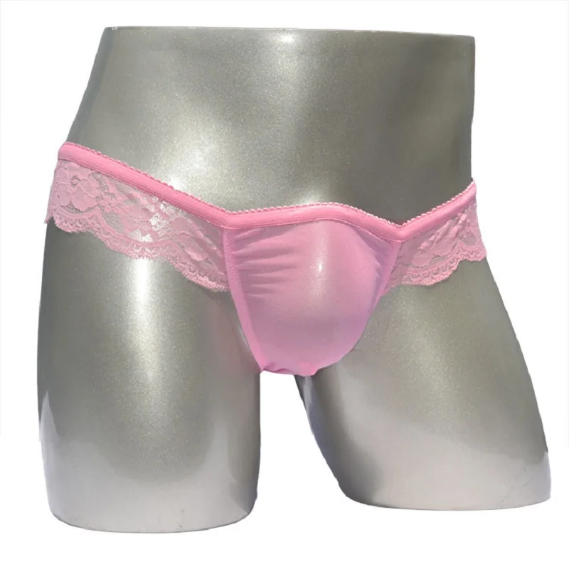 Пикантные мужские кружевные трусы с заниженной талией мужское газовое