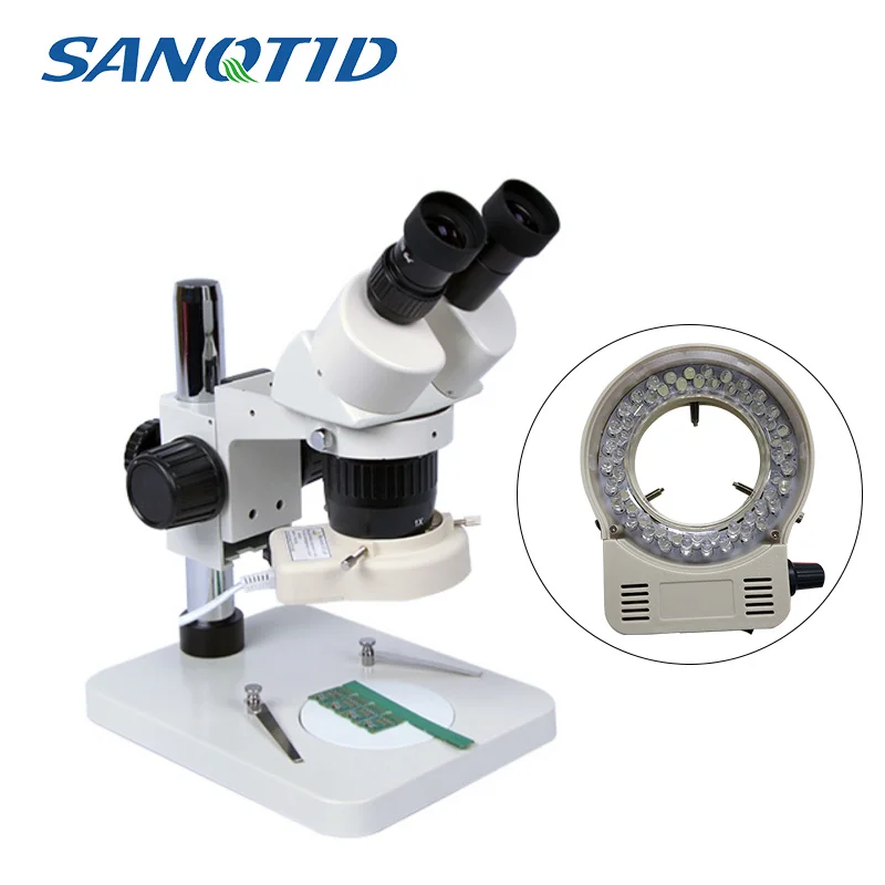 

Binocular Stereo Microscope Industrial 20X-40X Amplification Medical Laboratory Maintenance Testing+LED Lights