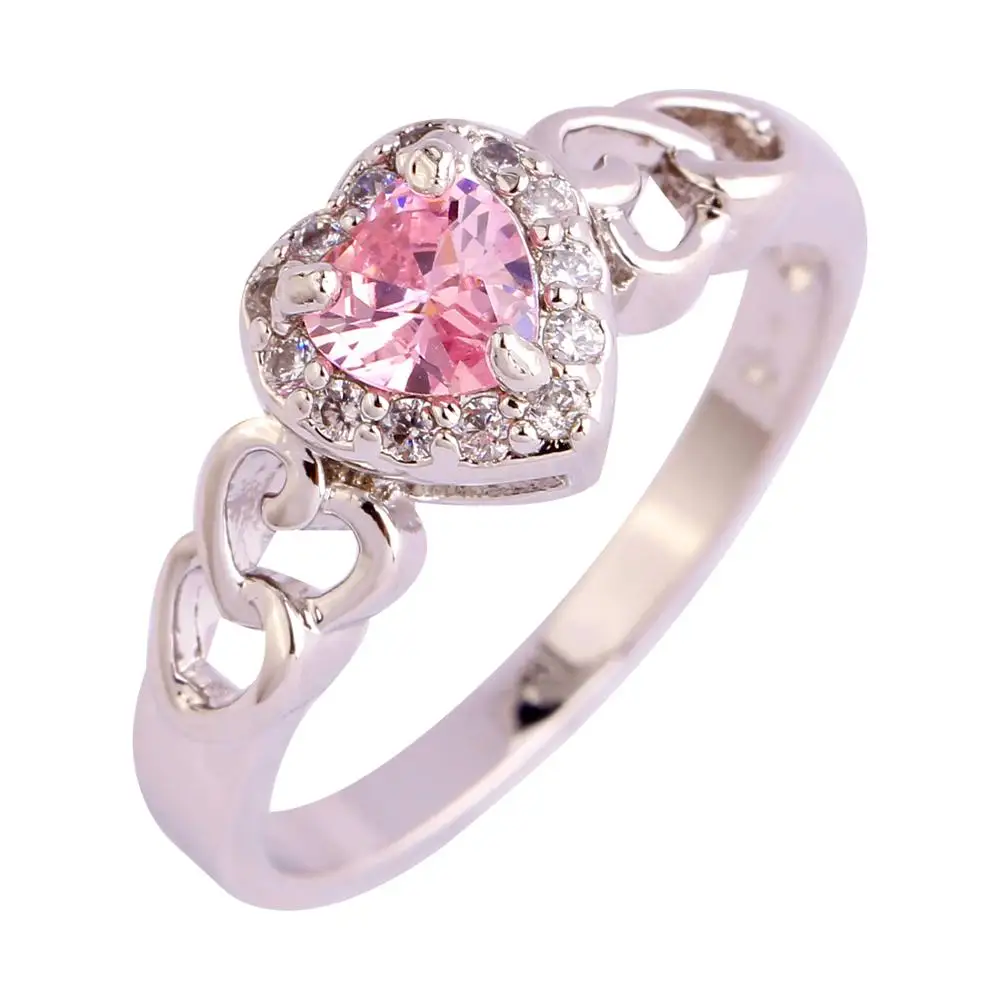 Женское кольцо с красным и белым фианитом размеры 6 7 8 9 10 11 12 13|ring size|ring size 6fashion rings |