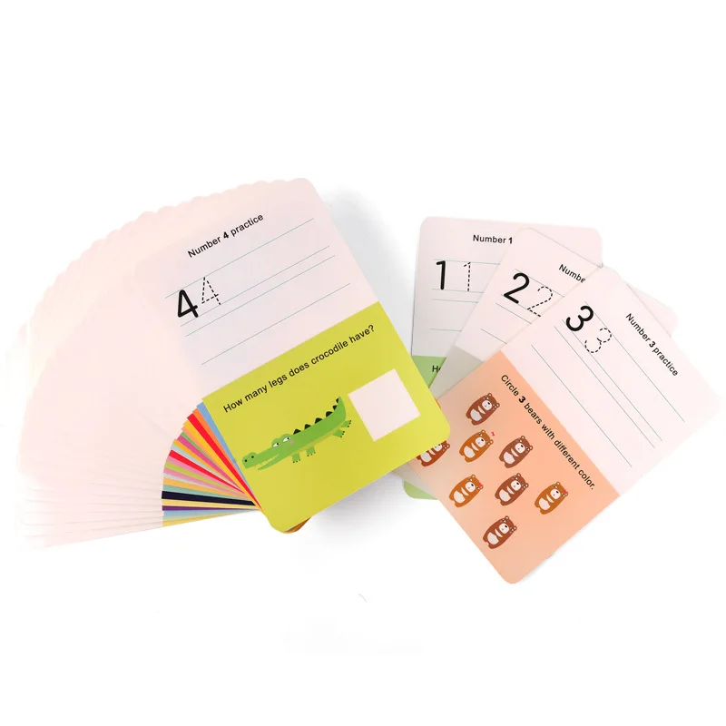 

Mideer Milu Puzzle Alphanumeric Word Writing Cognitive Card Wipable Writing Practice Handwriting Card. 62