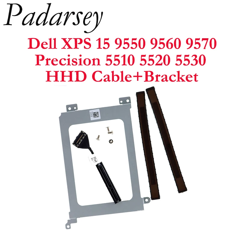 Кабель жесткого диска Pardarsey SATA 0XDYGX w/2 5 дюйма переносной картридж для 03FDY3 Dell XPS 15 9550