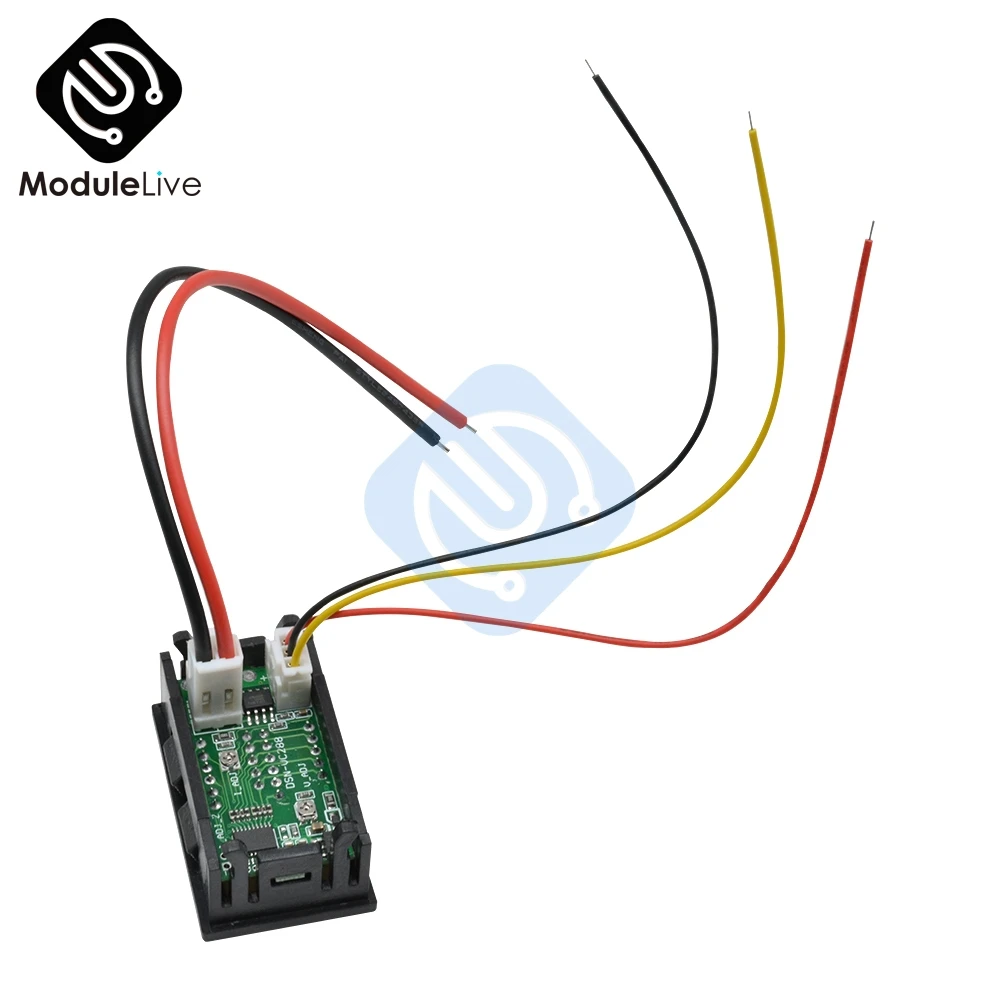 DC 100V 50A Вольтметр Амперметр синий + красный светодиодный Ампер Dual цифровой вольт