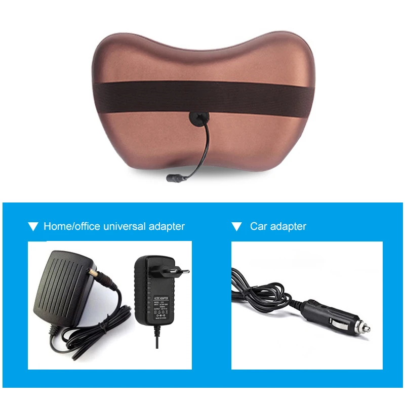 Массажная подушка с вибратором электрическая для массажа плеч и спины