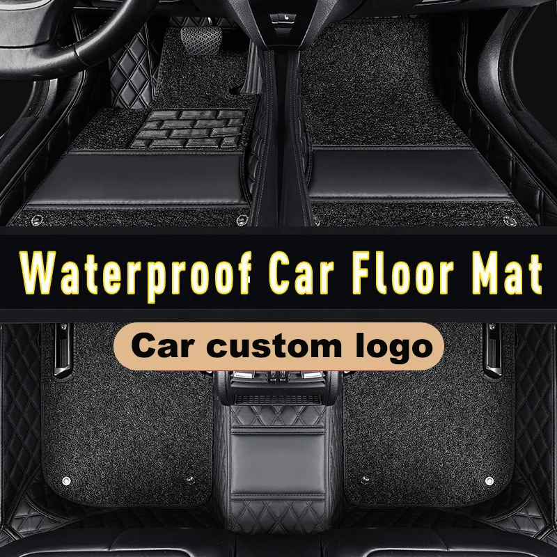 CARFUNNY Водонепроницаемые кожаные напольные коврики для правого руля автомобиля