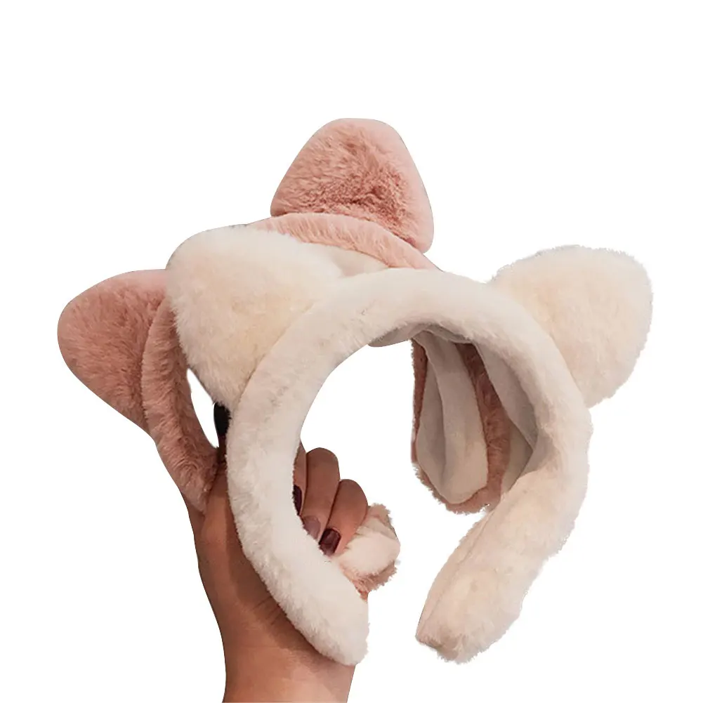 Женский пушистый ободок для волос милый повязка на голову с кошачьими ушами