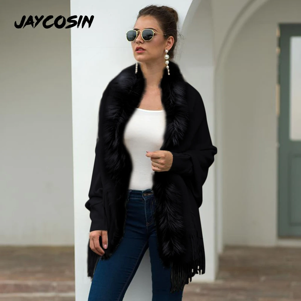 Теплое пальто JAYCOSIN для женщин повседневная аристократическая верхняя одежда из