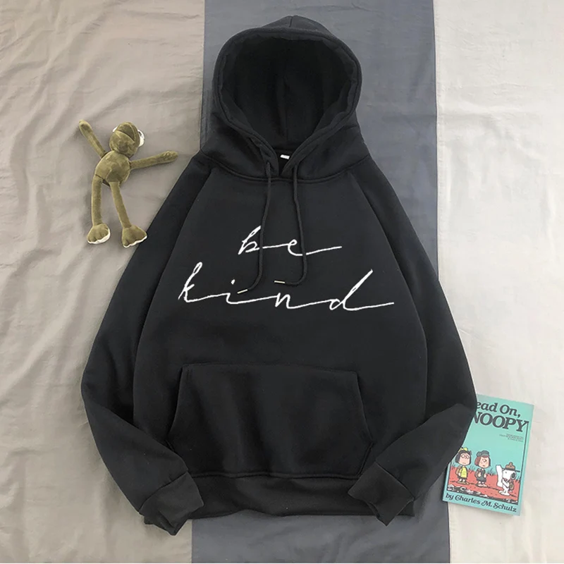 Женские толстовки с капюшоном простые универсальные пуловеры оверсайз для