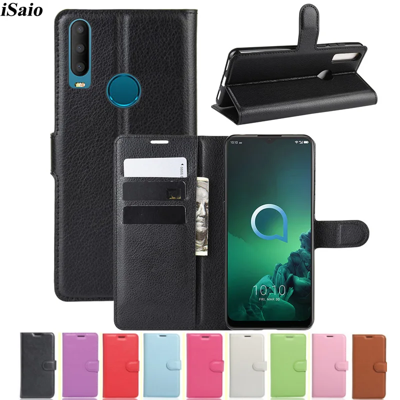 Чехол-бумажник для Alcatel 3X 3V 2019 кожаный чехол 3X2019 флип-чехол задняя крышка из ТПУ с