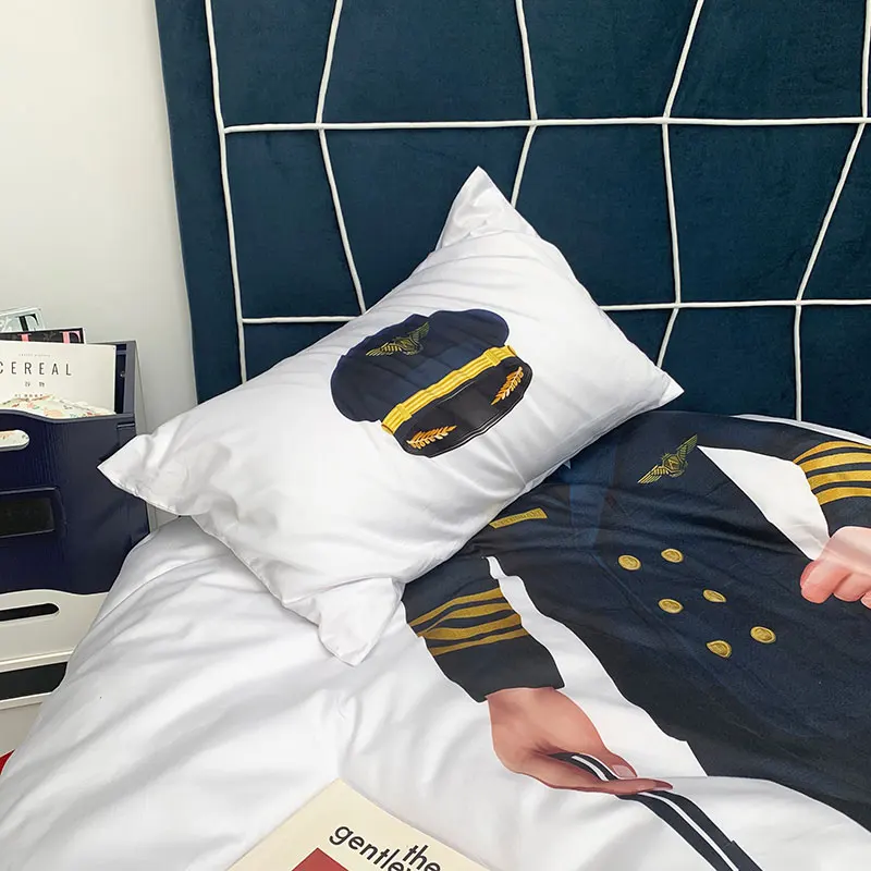 Комплект постельного белья для ролевых игр Детский пододеяльник с капитаном