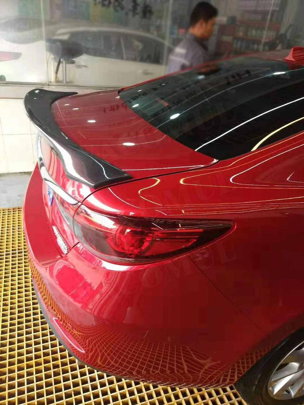 Для Mazda 6 спойлер Atenza задний спойлер корпус из углеродного волокна спойлер FRP крышка багажника отделка автомобиля Стайлинг