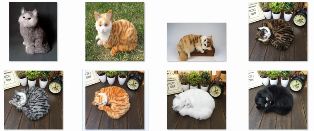 

simulation cat hard model polyethylene&furs Kitty cat ornaments handicraft home desktop decoration Xmas gift a3218