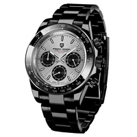 pagani design 40mm japan mens quartz watch top brand sapphire luxury watch stainless steel waterproof chronograph reloj hombre