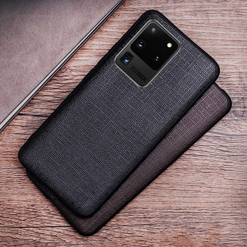 

Чехол из натуральной кожи для телефона Samsung Galaxy S21 S10 S10e Note 10 20 Ultra 5G S8 S9 Plus, чехол из воловьей кожи в деловом стиле